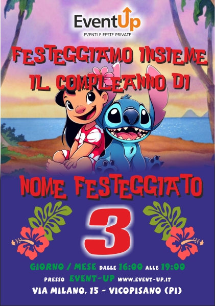 Biglietti di invito eventup invito lilo e stitch